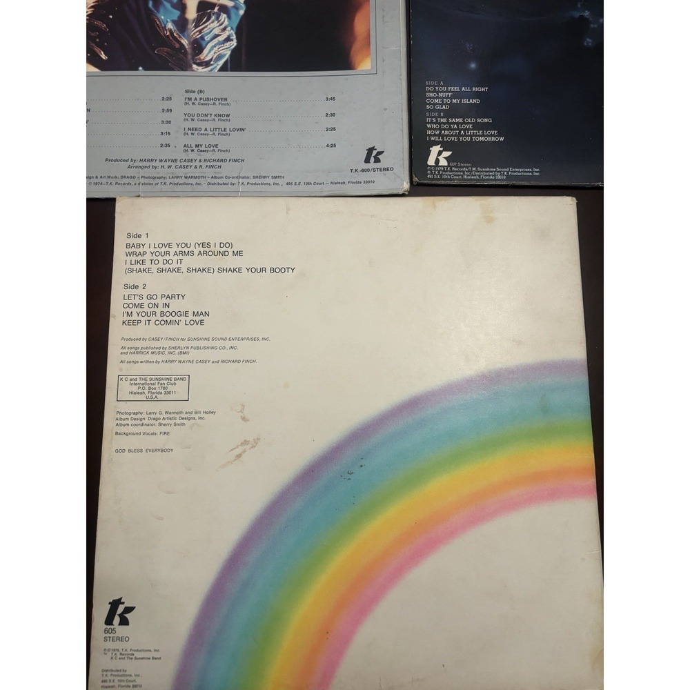 KC & THE SUNSHINE BAND: LOT OF 3 VINYL LPS - Picture 7 of 16